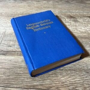 1961 Langenscheidts Pocket Dictionary English German‎ Vintage